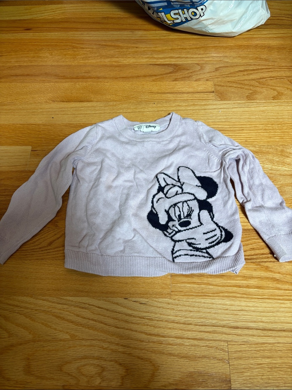 GAP Lavender Minnie Mouse Knit Sweater